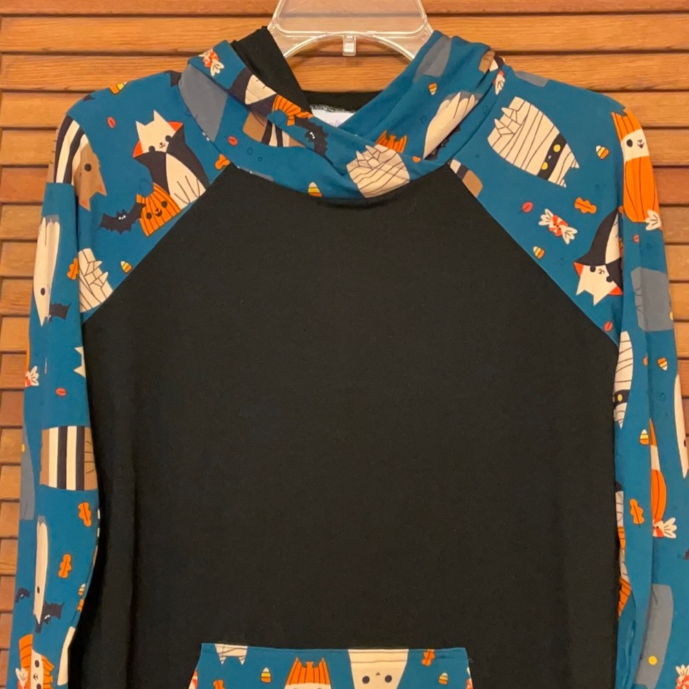 LuLaRoe S Halloween Cat Costumes Jersey Amber Hoodie